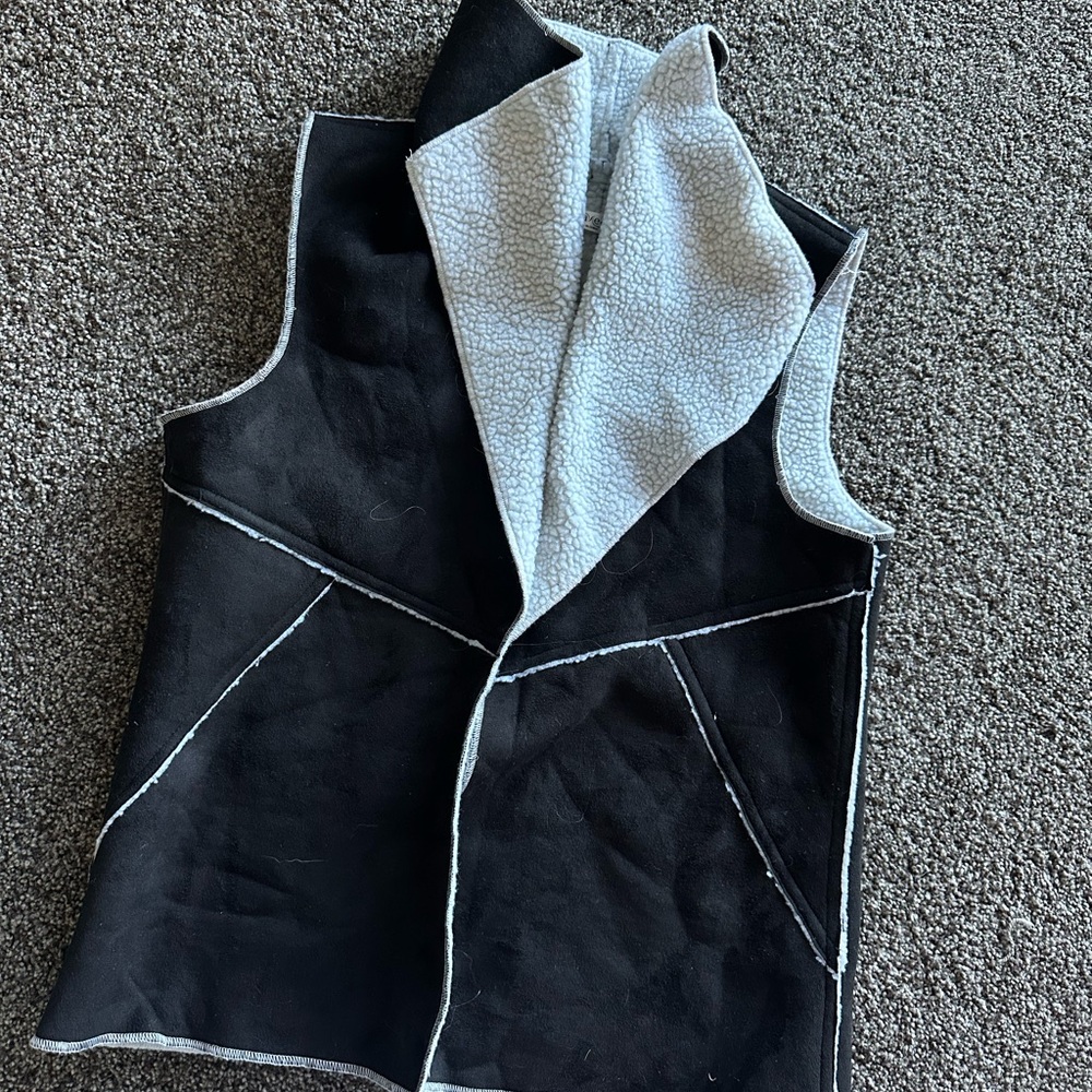 Stylish Black and White Vest